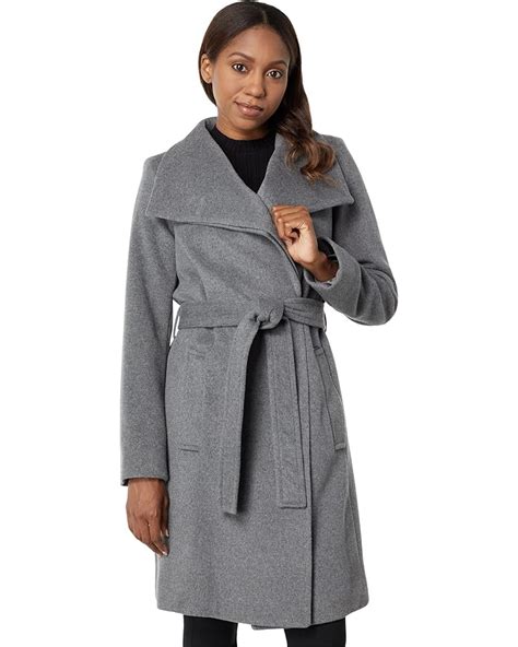 wool blend cape coat michael kors|michael kors asymmetrical belted coat.